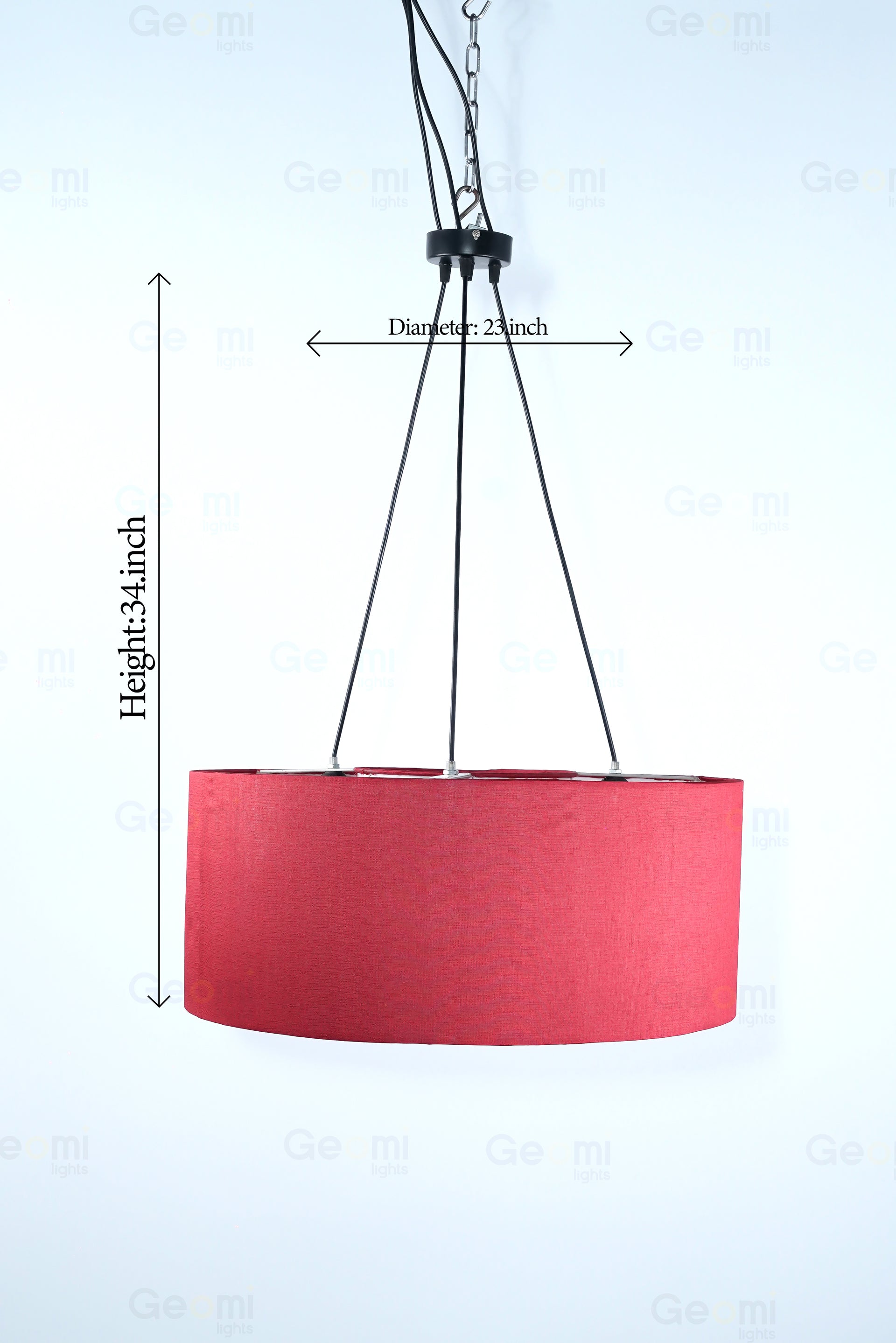 FABRIC HANGING LIGHT RED FB LIGHT